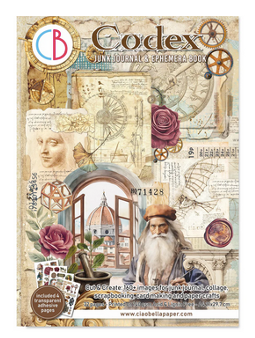 Ciao Bella -Junk Journal & Ephemera Book A4 32/Pkg - Codex - CBB008 Ciao Bella -Junk Journal & Ephemera Book A4 32/Pkg - Codex - CBB008