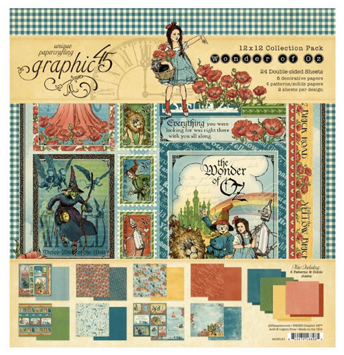 Graphic 45 - Collection Pack 12"X12" - Wonder Of Oz - 4503121