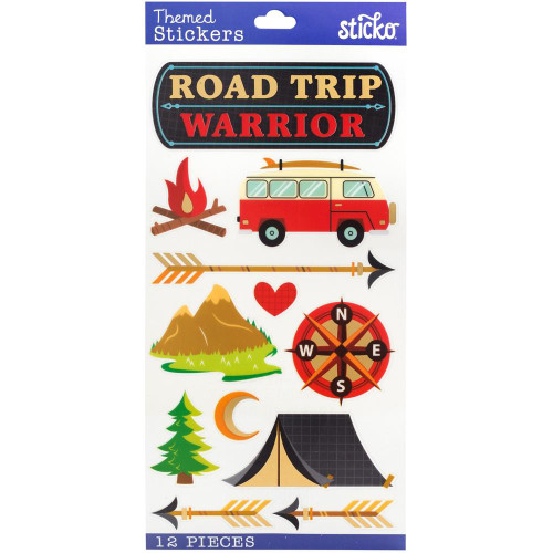 Sticko - Tiny Stickers - Road Trip Warrior - 8600126