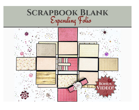 Craft Treat - Scrapbook Blanks - Expanding Folio - White - CAB032