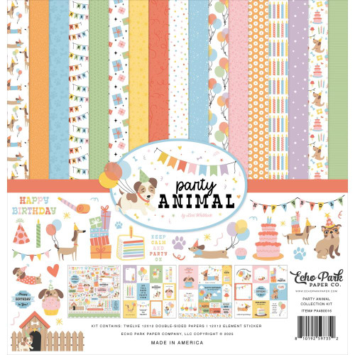 Carta Bella - Collection Kit 12"X12" - Party Animal -PA480016