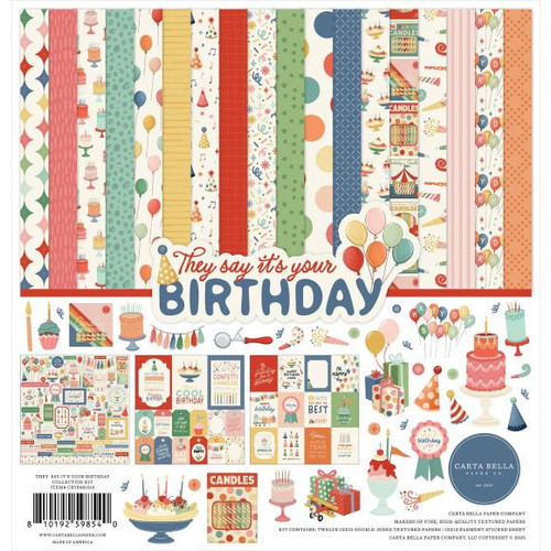 Carta Bella Collection Kit 12"X12" - They Say It's Your Birthday - CBYS481016