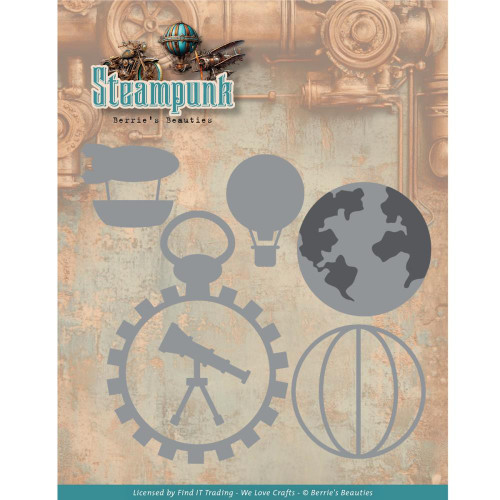 Find It Trading - Die Set - Steampunk - Steampunk Globe - BBD10075
