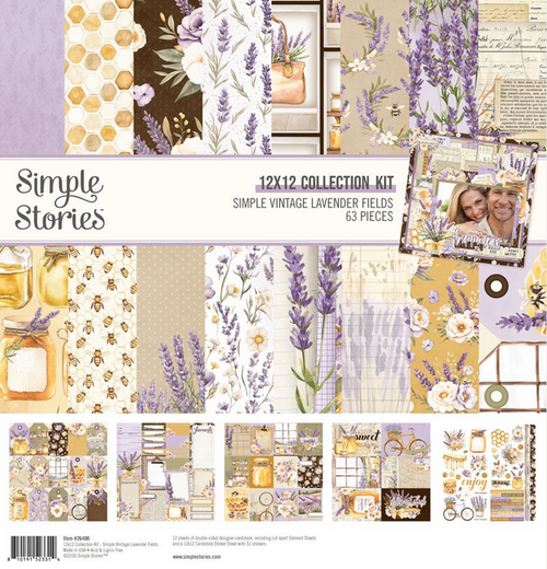 Simple Stories - Collection Kit 12"X12" - Simple Vintage Lavender Fields - 26400
