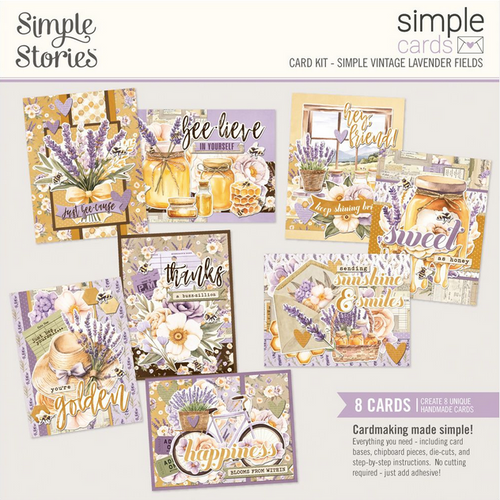 Simple Stories - Simple Cards Kit - Simple Vintage Lavender Fields - 26434