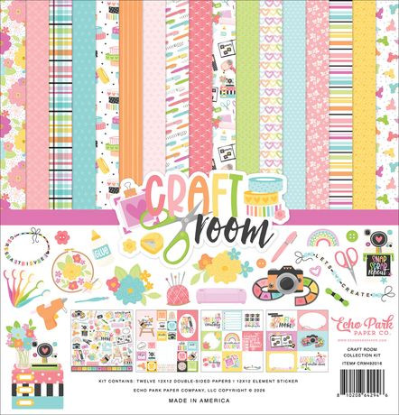 Echo Park - Collection Kit 12x12 - Craft Room - CRM492016