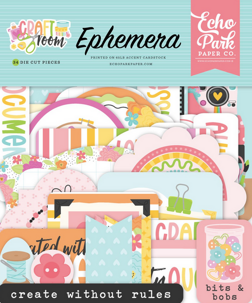 Echo Park - Ephemera 34/PKG - Craft Room - CRM492024- Craft Room - 735542