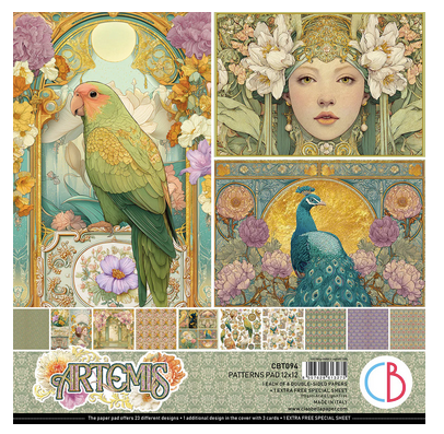 Ciao Bella - Patterns Pad 12x12 - Artemis - CBT094
