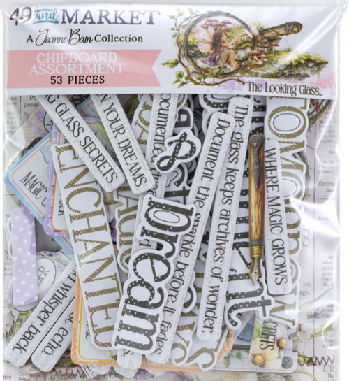 49 And Market - Chipboard Set - The Looking Glass - JLG-35025