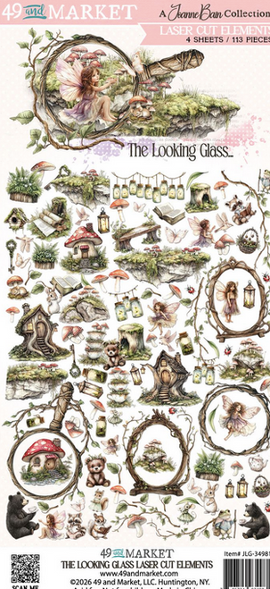 49 And Market - Laser Cut-Outs 6"X12" - The Looking Glass - Elements - JLG-34981