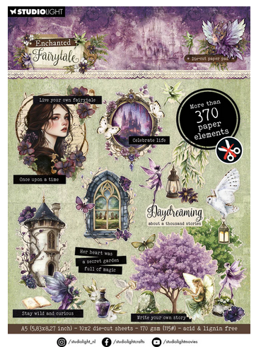 Studio Light - Die-Cut Paper Pad - Enchanted Fairytale 20 /Pkf - SL-EF-DCPP466
