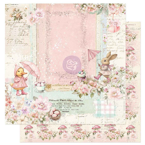Prima - Double-Sided Cardstock 12"X12" - Frank Garcia Sweet Spring - Rainy Day Kisses