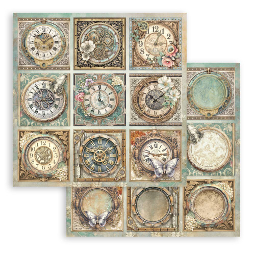 Stamperia - Double-Sided Cardstock 12x12 - Gardens of Time - 9 Cards - SBB1143
