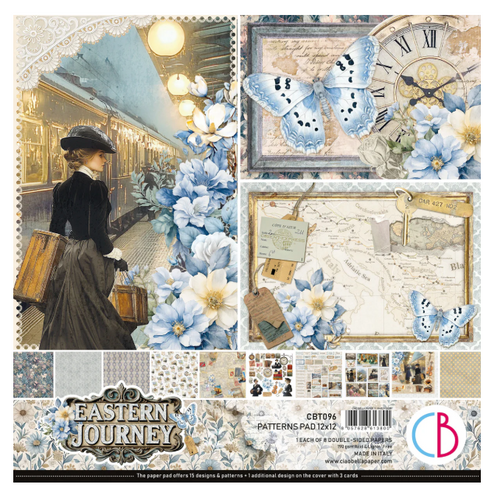 Ciao Bella - Patterns Pad 12x12 8/Pkg- Eastern Journey - CBT096