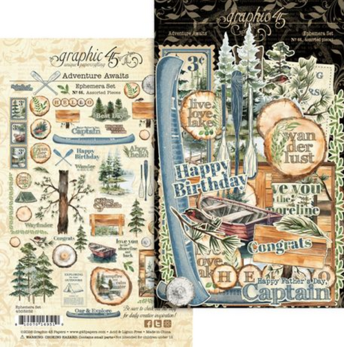 Graphic 45 - Adventure Awaits Collection Kit 8"x8" - 4503252