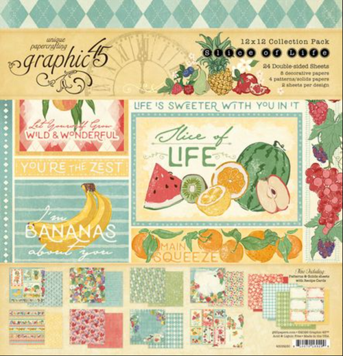 Graphic 45 - Collection Pack 12x12 - Slice Of Life - 4503230