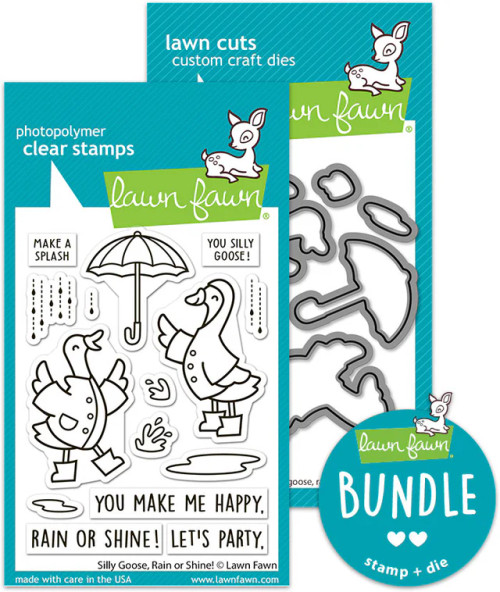 Lawn Fawn - Stamp & Die Bundle - Silly Goose, Rain or Shine! - LF4072/4073