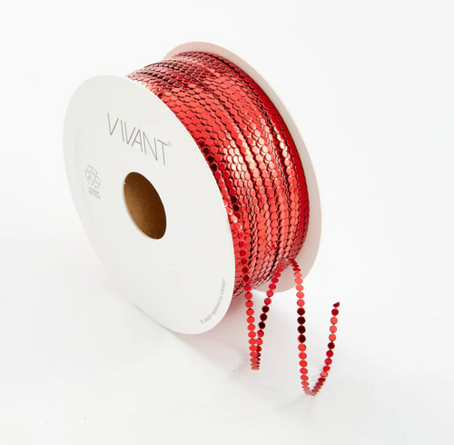 Spellbinders - Vivant Circle - Metallic Cord 1/Yd - Red - 992.5003.21