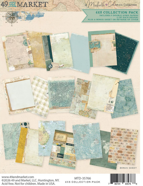 49 And Market  - Collection Kit  6"X8" - Travel Diaries - MTD-35766