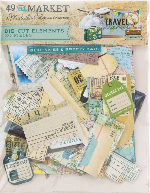 49 And Market - Die Cut Ephemera - Travel Diaries - MTD-35926