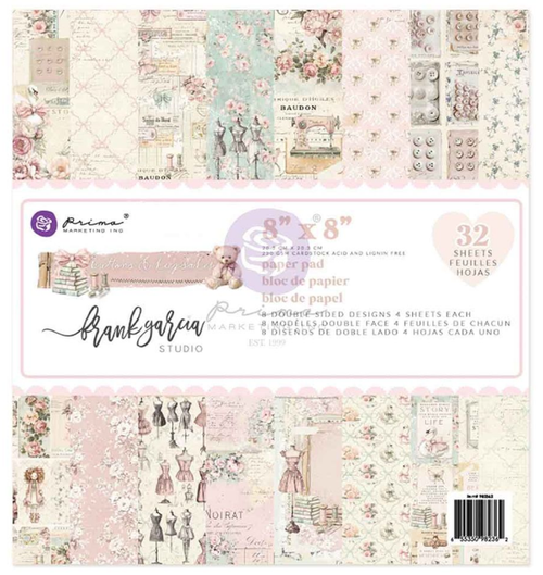 Prima - Double-Sided Paper Pad 8"X8" 32/Pkg - Frank Garcia - Buttons & Keepsakes - 982362
