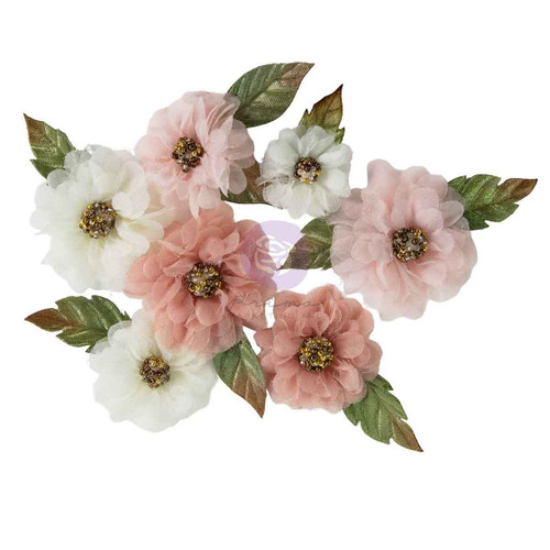 Prima - Frank Garcia - Flowers 16/Pkg - Buttons & Keepsakes - Sheer Beauties - 684761