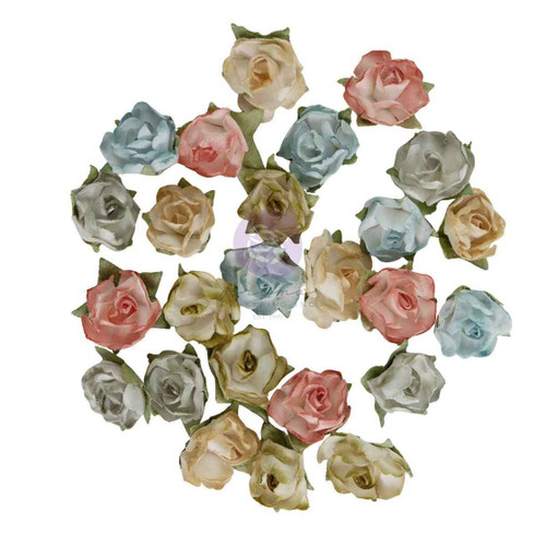 Prima - The 3 Girls Tale - Flowers 25/Pkg - Homegrown - Palette Blooms - 683634