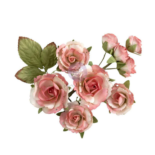 Prima - The 3 Girls Tale - Flowers 10/Pkg - Homegrown - Garden Rose Blush - 683672
