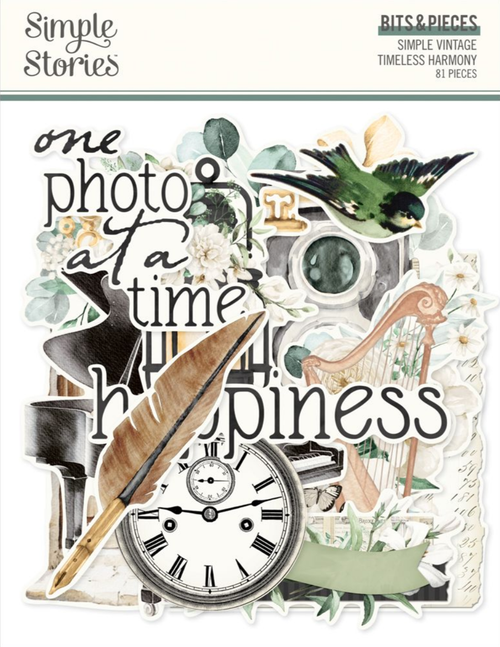 Simple Stories - Bits & Pieces Ephemera 81/Pkg - Simple Vintage Timeless Harmony - 27026