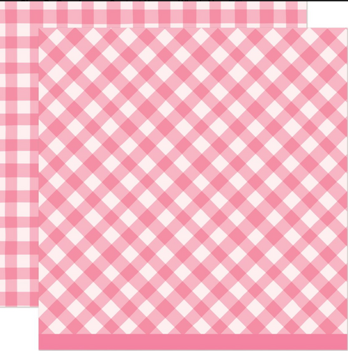 Lawn Fawn - Double -Sided Paper Pack 12"X12 - Giddy for Gingham - Picnic Blanket - LF4011