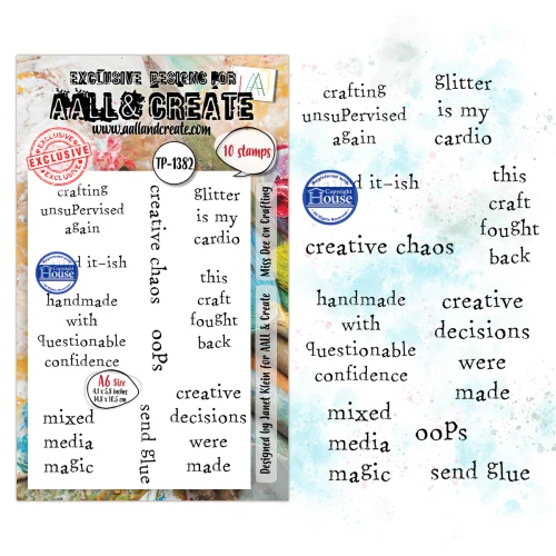 AALL & Create - A6 Photopolymer Clear Stamp Set - Miss Dee on Crafting - TP-1382