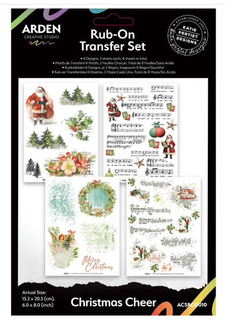 Katie Pertite - Arden - Rub-On Transfer Set - Christmas Cheer - ACSRO0011