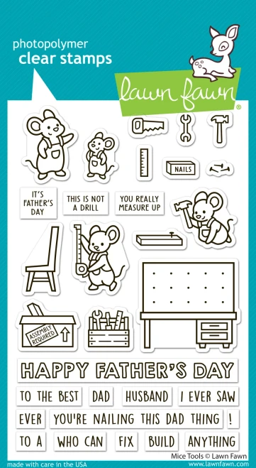 Lawn Fawn - Clear stamps - Mice Tools - LF4065
