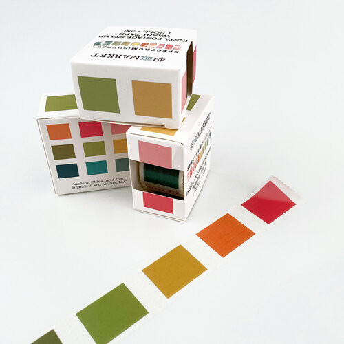 49 and Market - Spectrum Sherbet Washi Tape Roll - Insta Postage Stamp