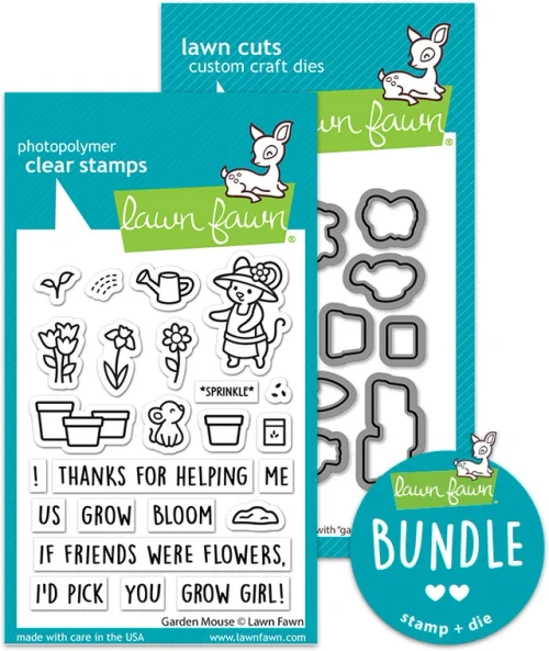 Lawn Fawn - Stamp & Die Bundle - Garden Mouse - LF3364/3365