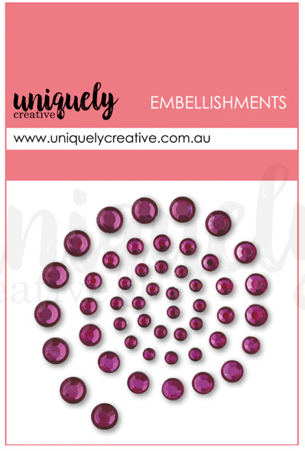 Uniquely Creative - Rhinestones - Wine