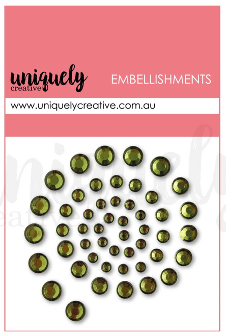 Uniquely Creative - Rhinestones - Sage
