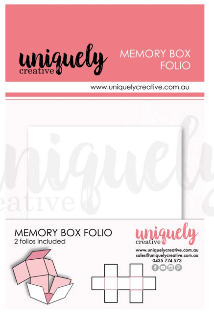Uniquely Creative - Memory Box Folio - White - UCE2174