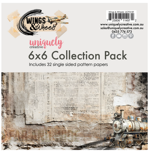 Uniquely Creative - Collection Kit 6x6 - Wings & Wheels - UCP3159