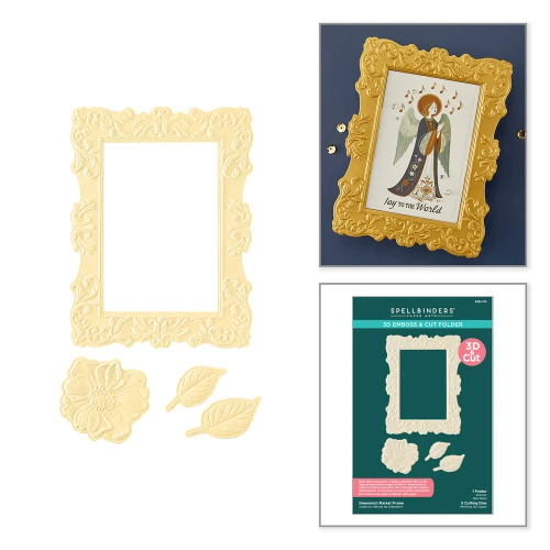 Spellbinders Greenwich Market Frame 3D Emboss & Cut Folder - E3D-174