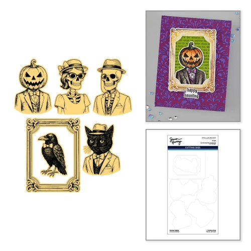 Spellbinders Simon Hurley - Framed Frights Etched Dies - S7-294