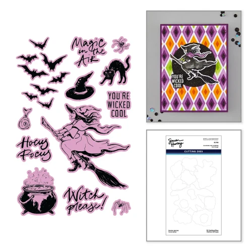 Spellbinders Simon Hurley - Hocus Pocus Etched Dies - S5-760
