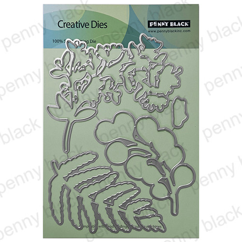 Penny Black - Metal Die - FESTIVE FROND CUT OUT - 52-049