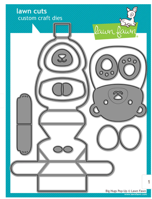 Lawn Fawn - Die Set - Big Hugs Pop-Up - LF4204