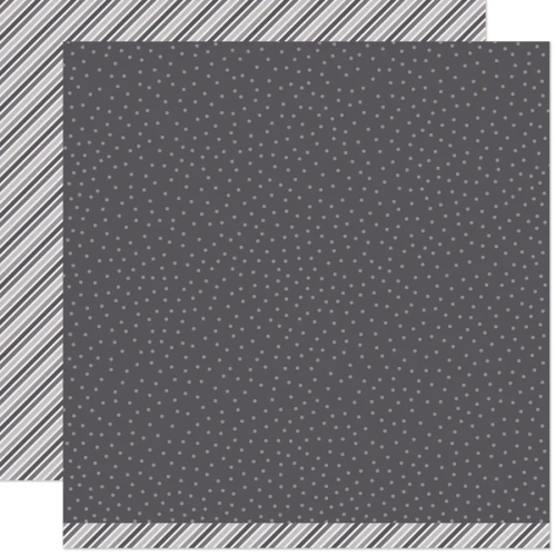 Lawn Fawn - 12x12 Dbl Sided Patterned Paper - Stripes ‘n Sprinkles Autumn - Haunted House -  LF4183