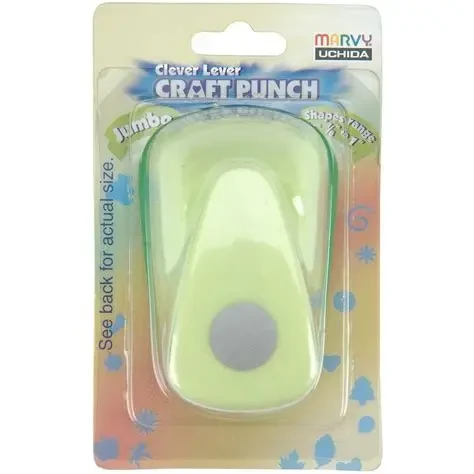 Marvy Uchida - Clever Lever Jumbo Craft Paper Punch - 3/4" Circle - LV-JCP50