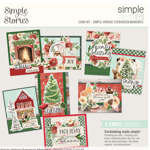 Simple Stories  - Simple Cards Card Kit - Simple Vintage Evergreen Memories - 27835