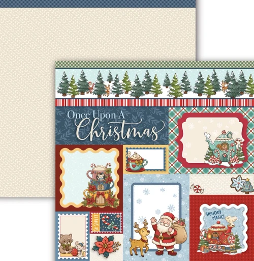 Dare 2B Artzy - Double-Sided Cardstock 12x12 - Teapots & Tiny Tales - Cozy Cut-Aparts - PP1166