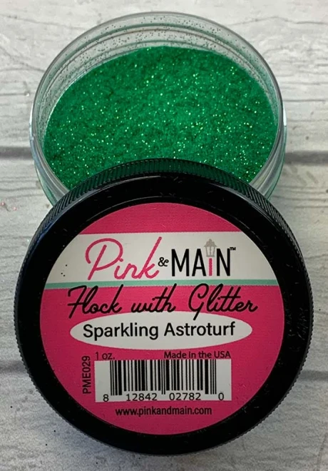 Pink & Main - Flock w/Glitter - Sparkling Astro Turf  - PME029