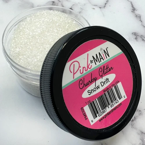 Pink & Main - Chunky Glitter - Snow Drift - PME109